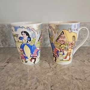 Paul Cardew Snow White Cup Mug 15 ounce Bone China New Set Of 2